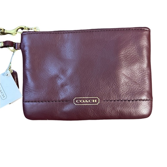 Coach classic leather wristlet purse in Boudreaux - Picture 3 of 9